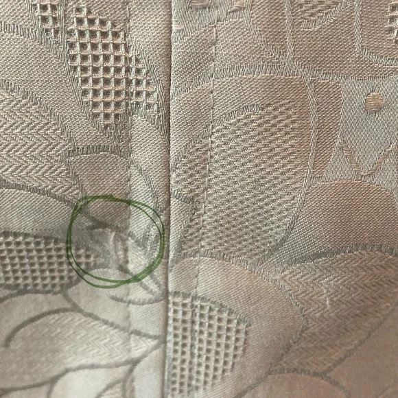 Gorgeous! Talbots Car Coat Floral Jacquard Long Line Jacket Vanilla Off-White 8P - Picture 16 of 16